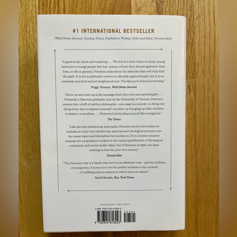 12 Rules For life Jordan B. Peterson An Antidote to Chaos hardcover novel book - Picture 5 of 6